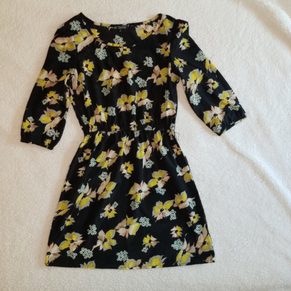 Black Floral Dress from BeBop